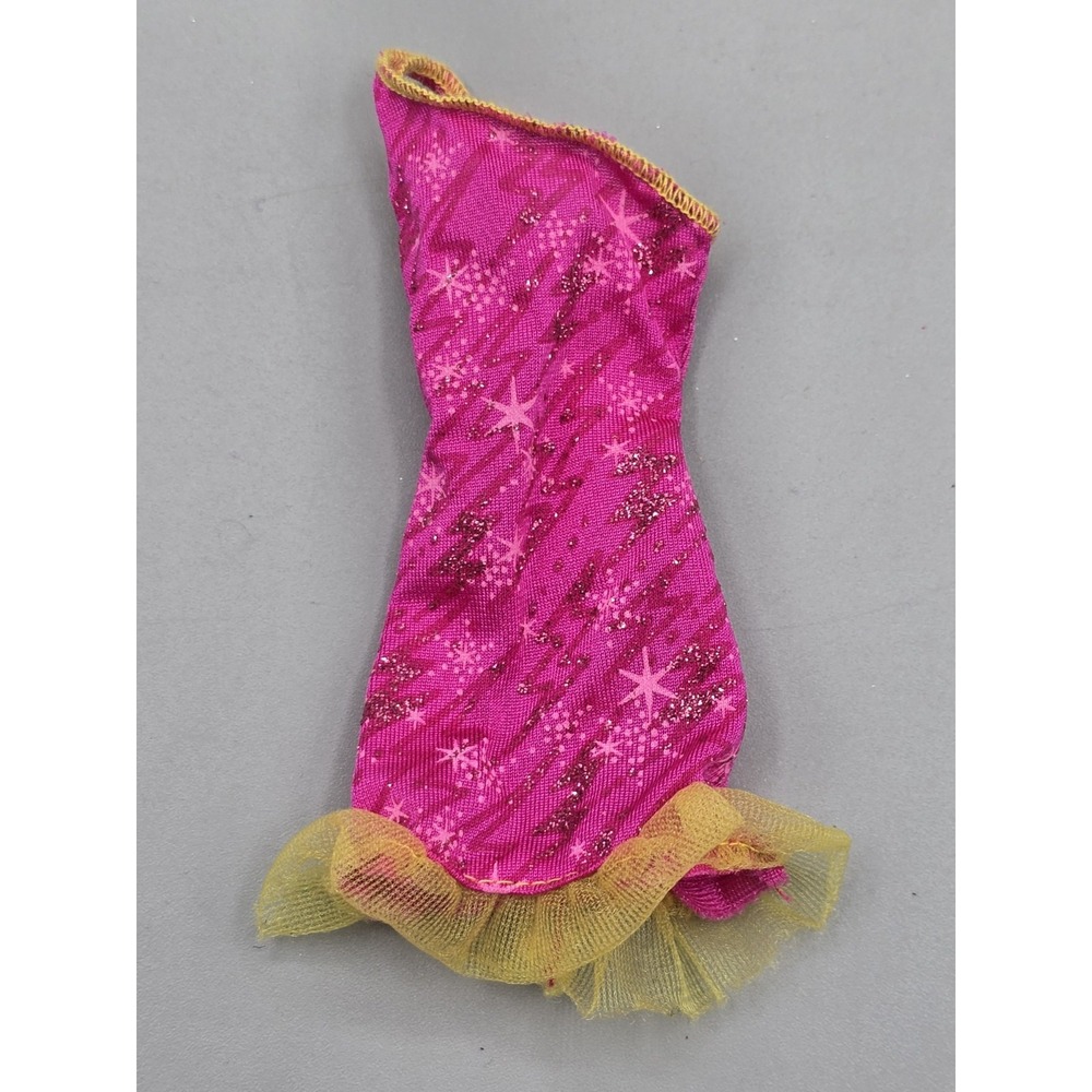 Barbie Swapin Styles Pink & Yellow Replacement Dress #X4861